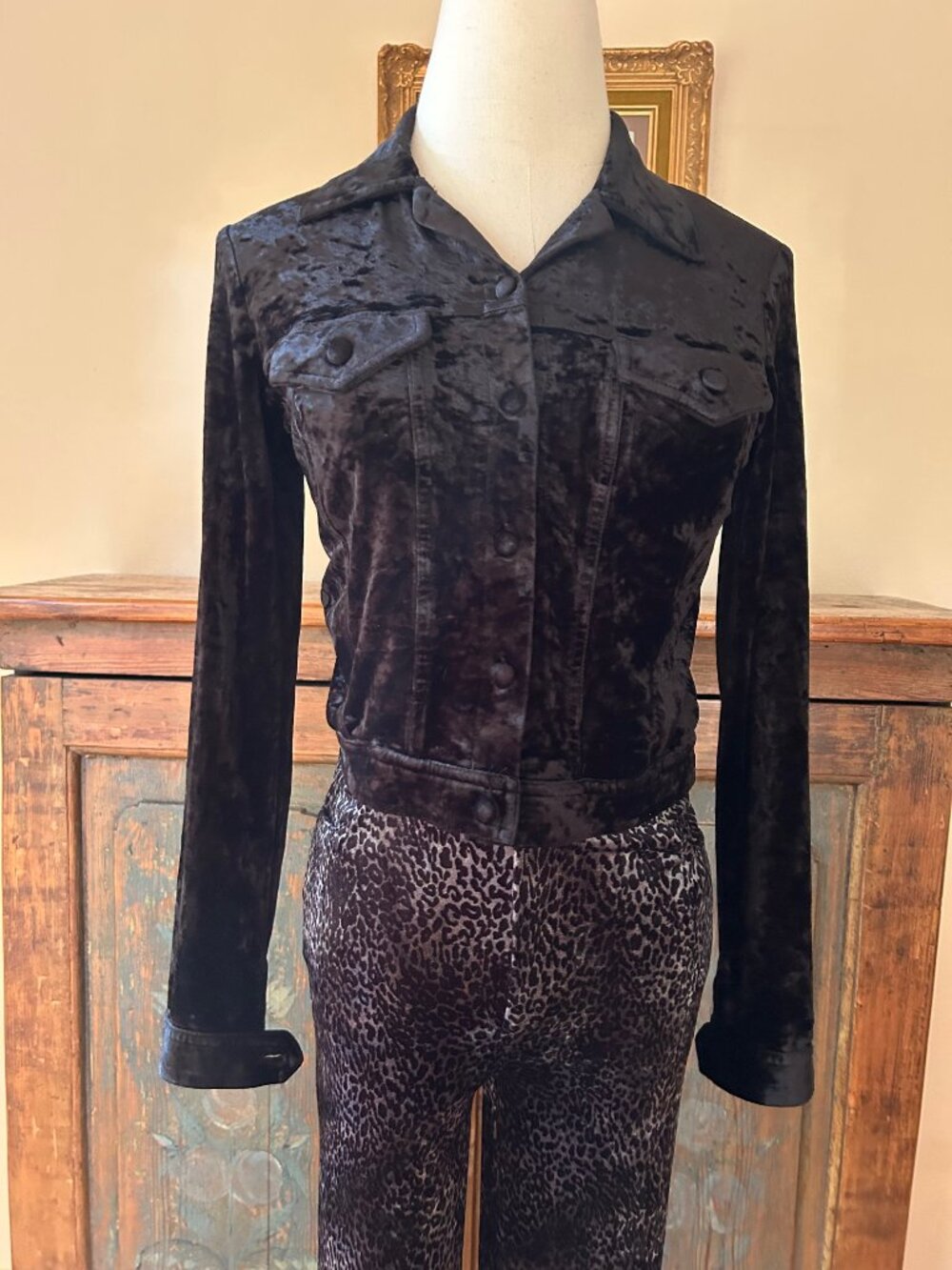 90s Vintage Betsey Johnson Cropped Jacket Top - Picture 3 of 9